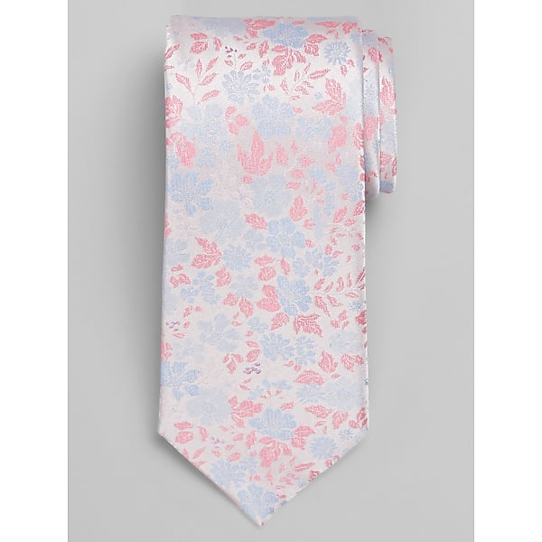 Joseph Abboud Men's Narrow Floral Tie Pink - Size: One Size