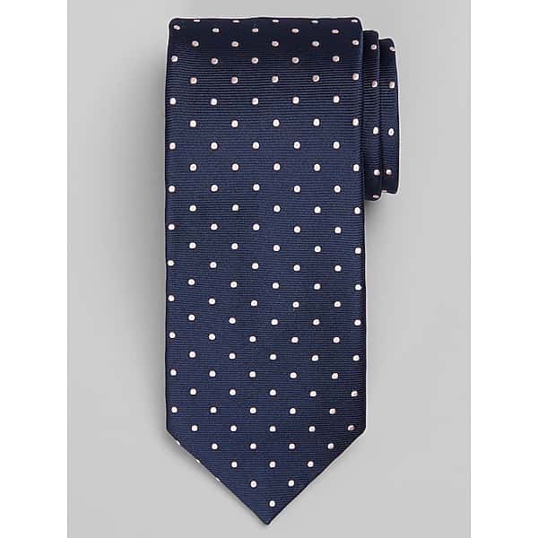 Joseph Abboud Men's Narrow Dot Tie Navy - Size: One Size