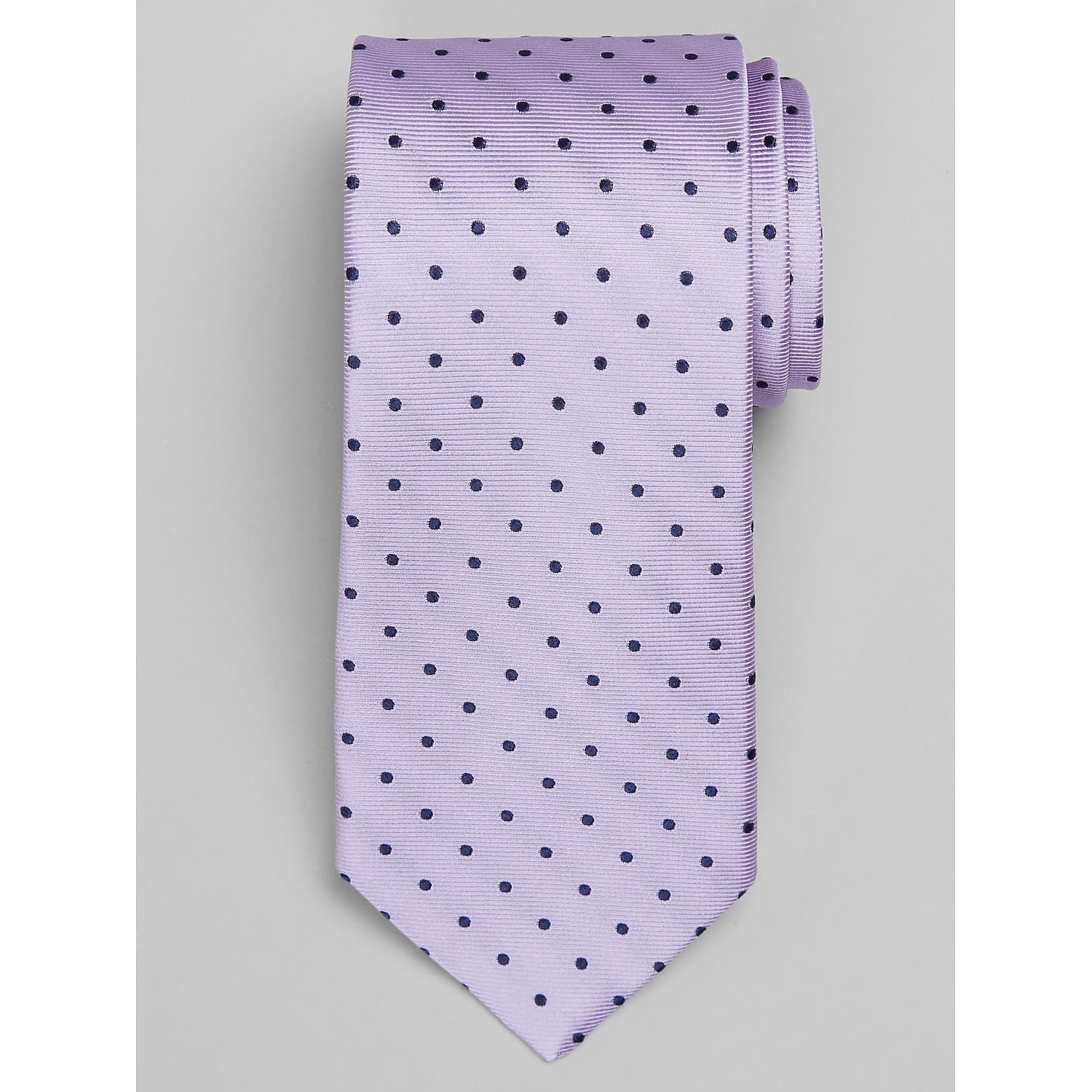 Joseph Abboud Narrow Dot Silk Tie in Purple – Men’s One Size Narrow Dress Tie for Suits, Tuxedos, Weddings, Proms and Work