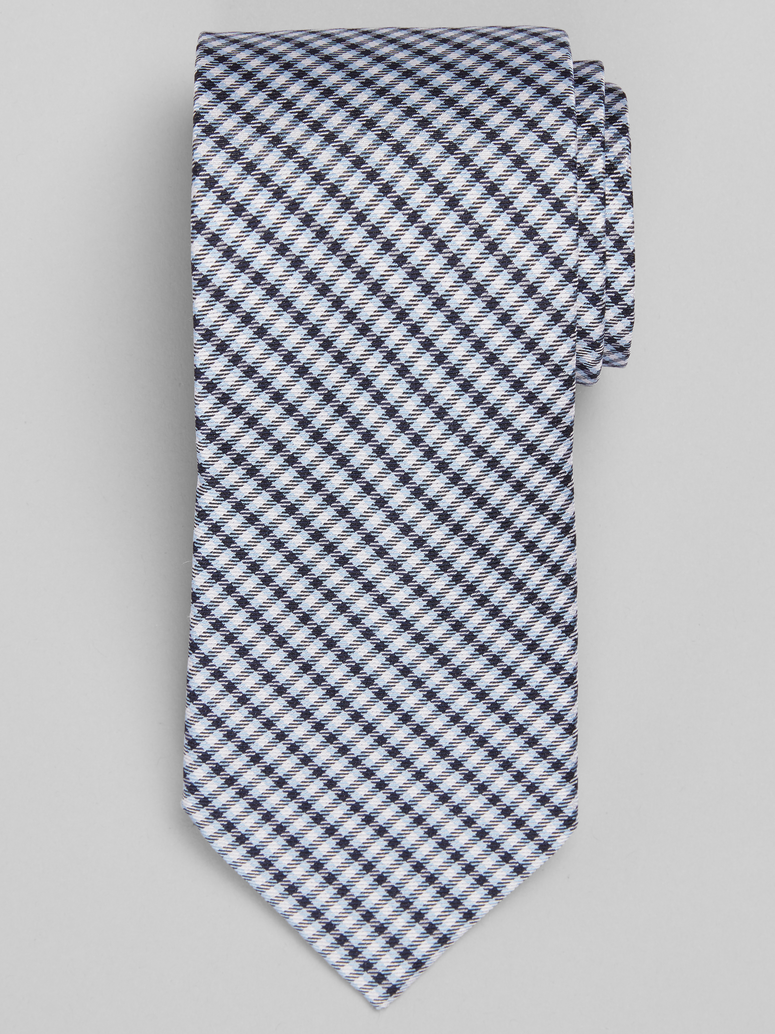 Narrow Plaid Tie