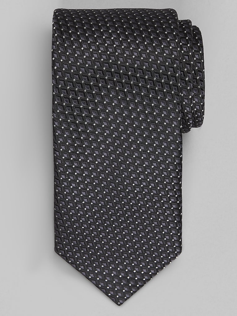 Pronto Uomo Narrow Metallic Dot Tie