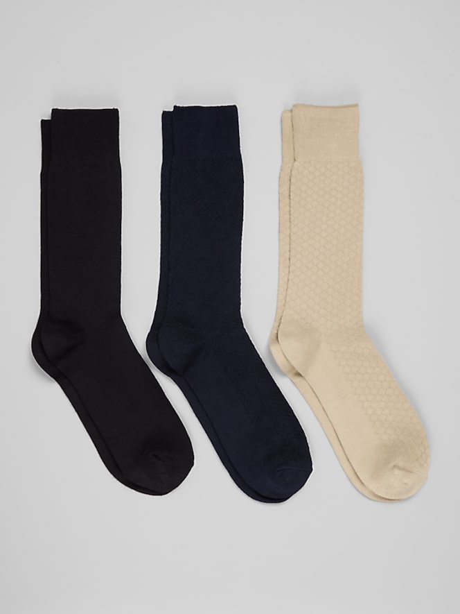 Joseph Abboud Solid Dress Socks, 3-Pack