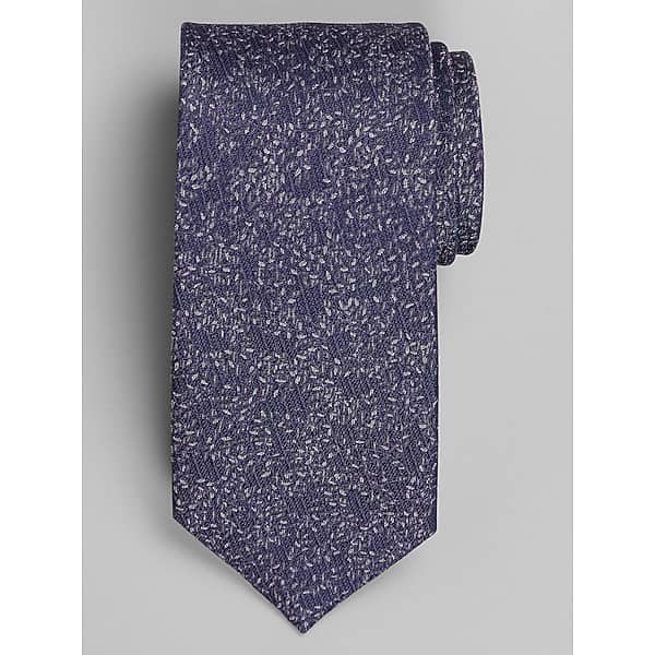 Calvin Klein Men's Abstract Floral Tie Purple - Size: One Size