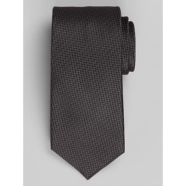Calvin Klein Men's Herringbone Tie Black - Size: One Size