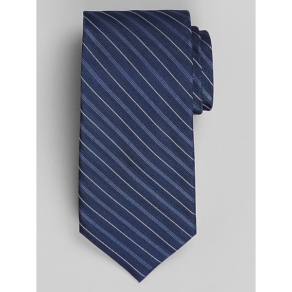 Calvin Klein Men's Slim Stripe Tie Navy - Size: One Size