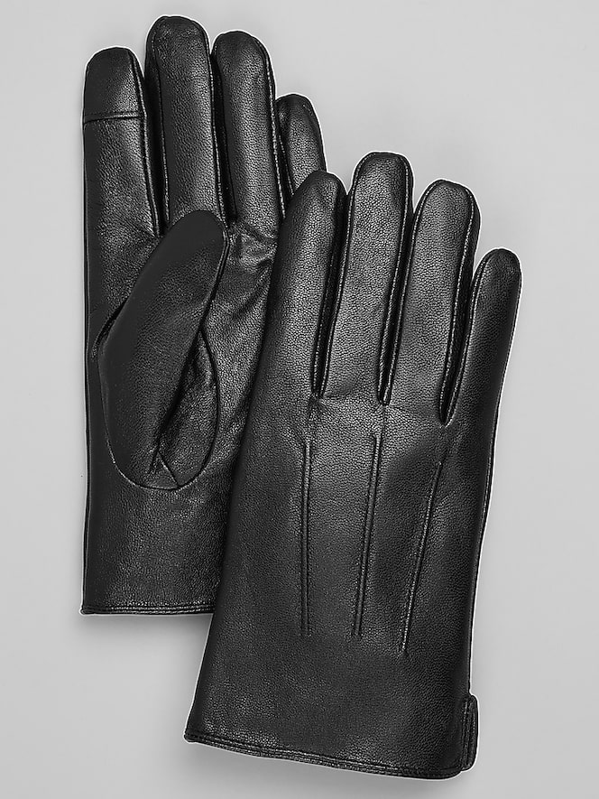 Joseph Abboud Leather Touchscreen Gloves