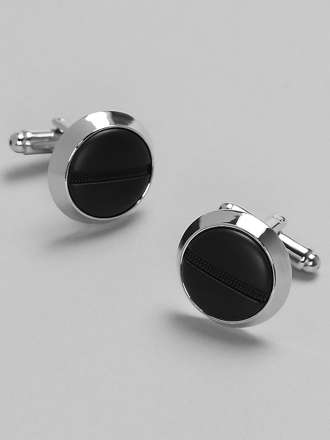 Pronto Uomo Divided Round Cufflinks