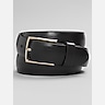 Joseph Abboud Domed Burnished Slim Leather Belt