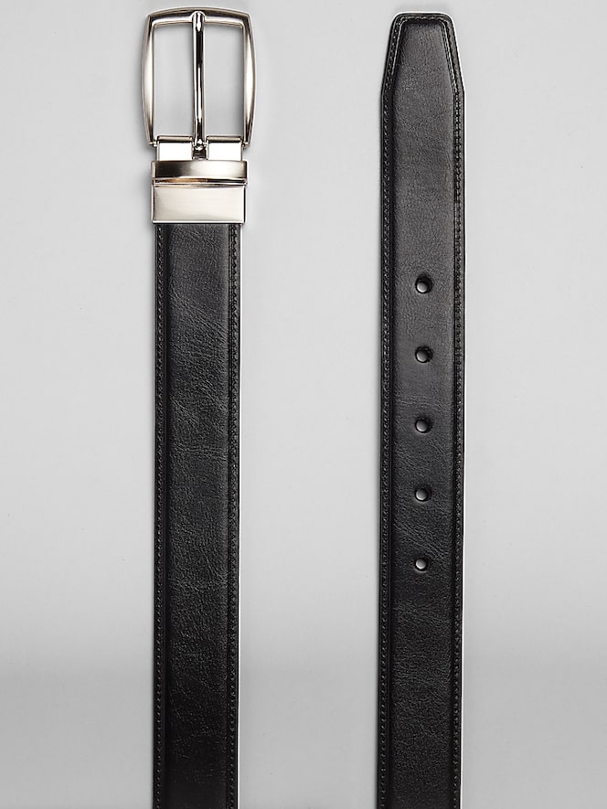 Joseph Abboud Feather Edge Reversible Leather Belt