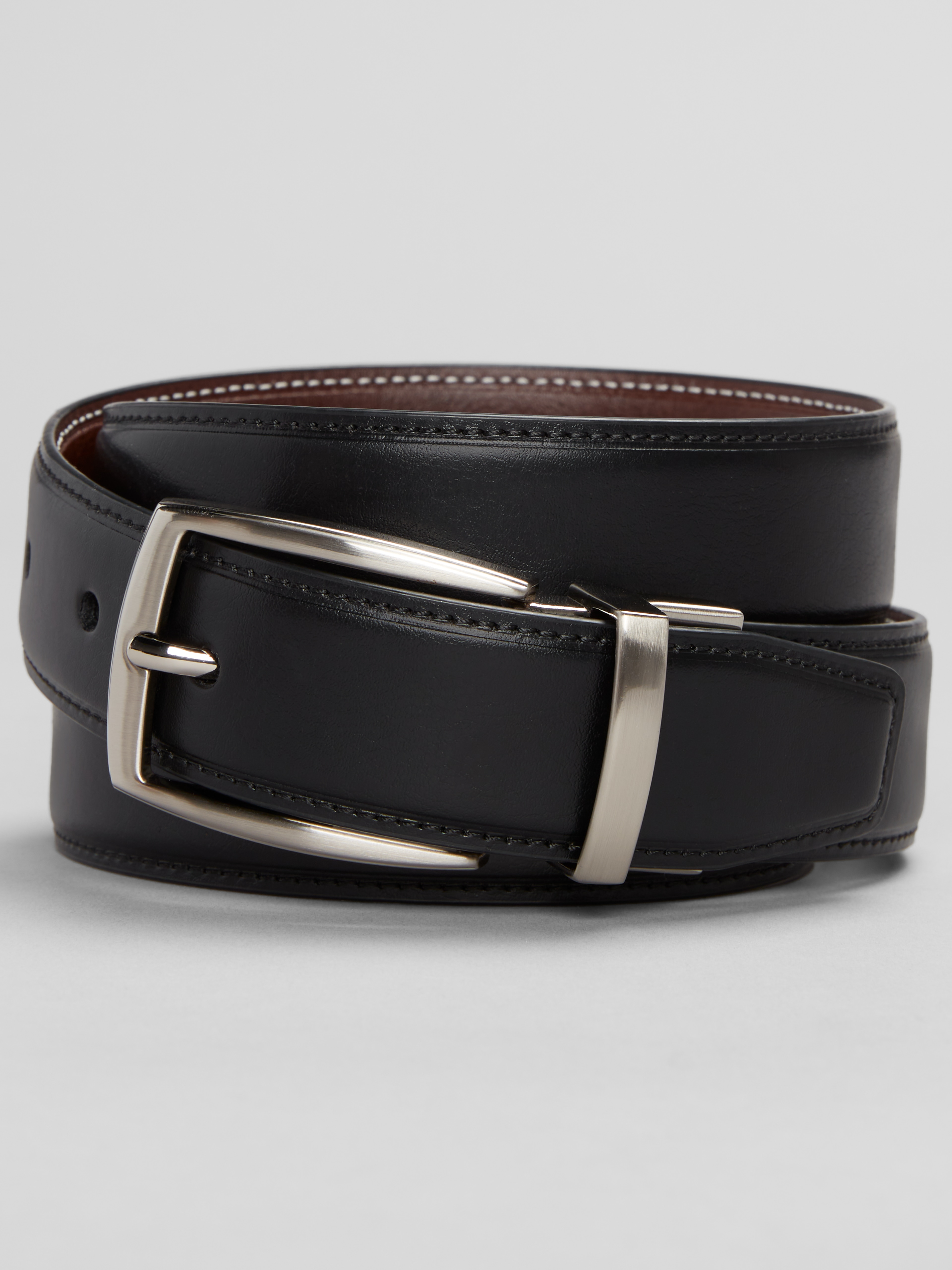 Feather Edge Reversible Leather Belt