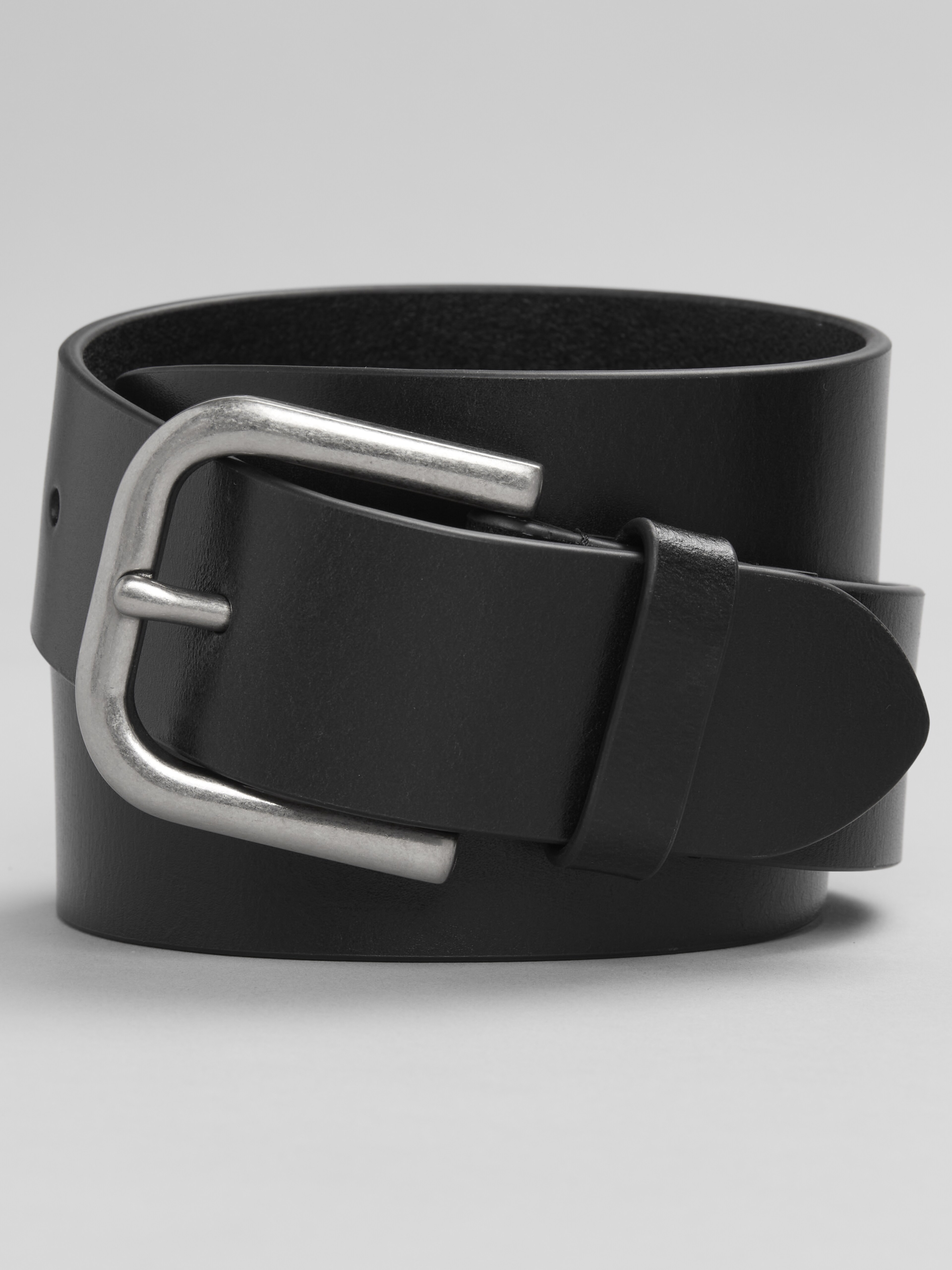 Raw Edge Leather Jean Belt