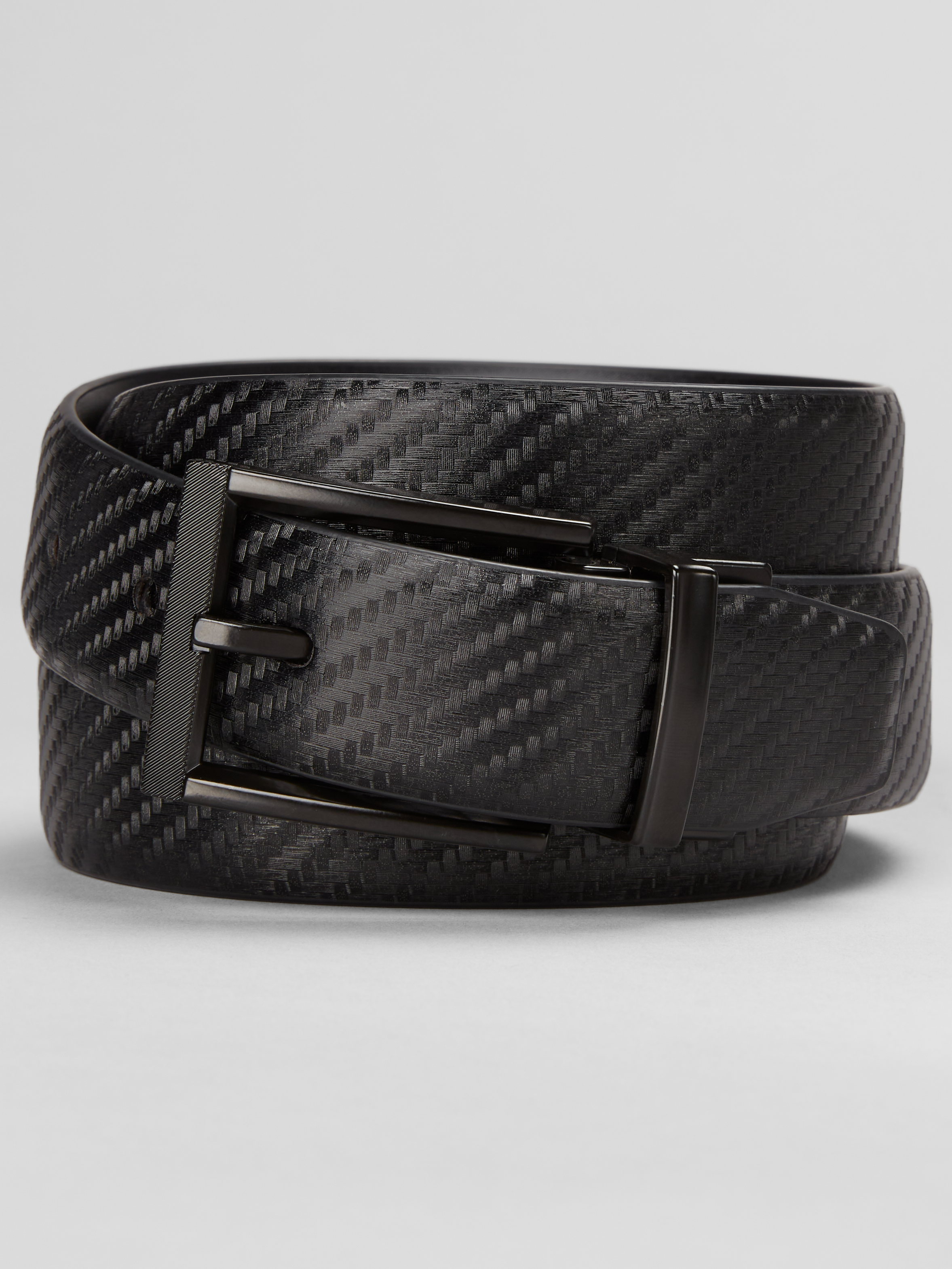 Feather Edge Reverible Textured Buckle Belt