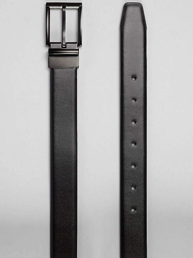 Awearness Kenneth Cole Feather Edge Reverible Textured Buckle Belt