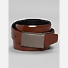 Joseph Abboud Marbleized Brushed Nickel Plaque Belt