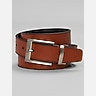 Joseph Abboud Stitched Cut Edge Brushed Buckle Belt