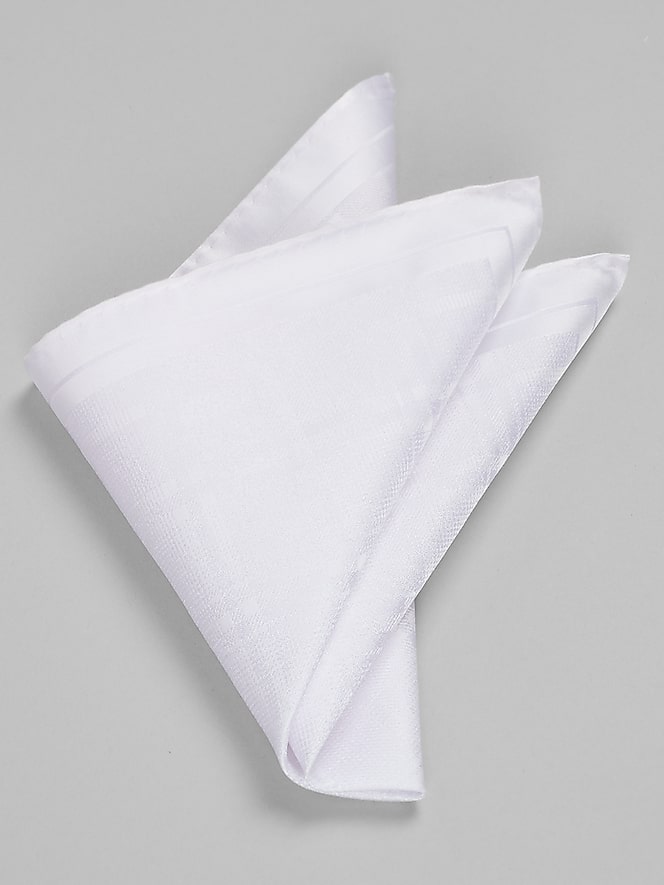 Pronto Uomo Solid Plaid Pocket Square