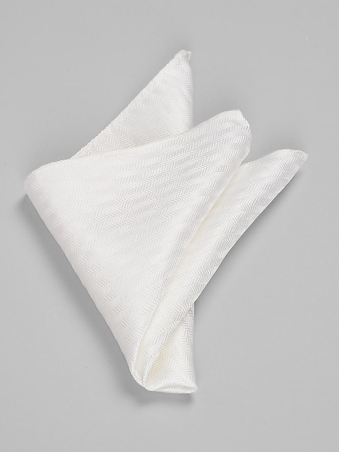 Pronto Uomo Herringbone Pocket Square