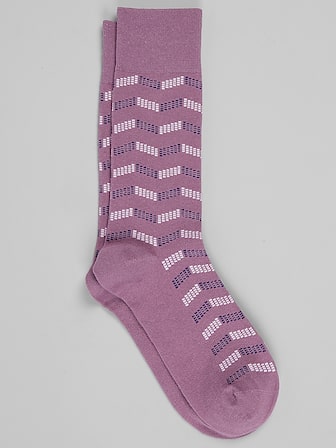 fitted lace wedding dress Purple & Grey Argyle Dress Socks main image 0