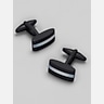 Pronto Uomo Stripe Rectangular Cufflinks