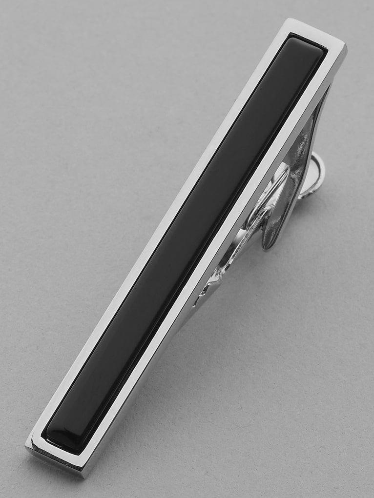 Pronto Uomo Onyx Tie Bar