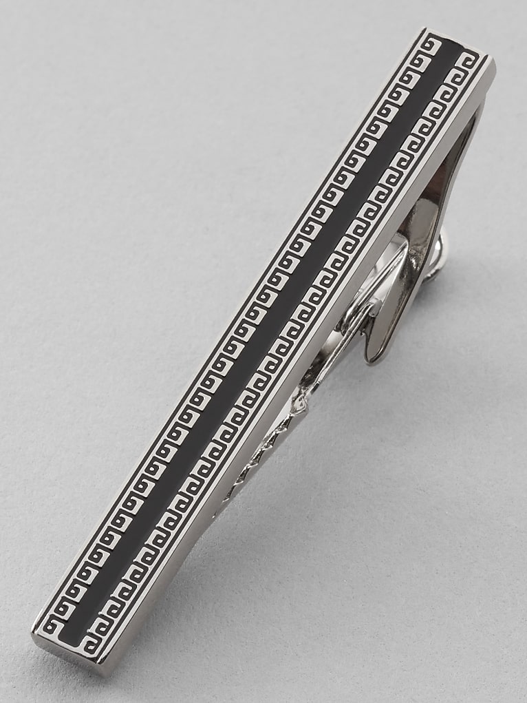 Pronto Uomo Patterned Tie Bar
