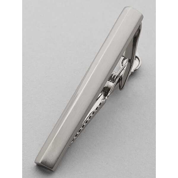Pronto Uomo Men's Silver Brushed Tie Bar Silver - Size: One Size - Only Available at Men's Wearhouse