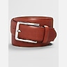 Joseph Abboud Embossed Feather Edge Leather Belt