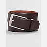 Joseph Abboud Feather Edge Pebbled Leather Belt