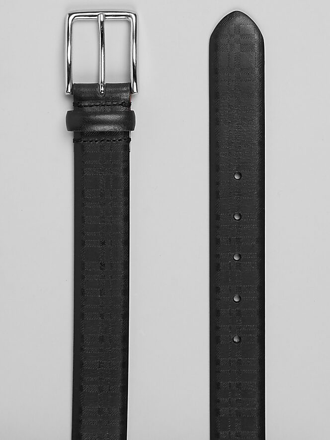 Joseph Abboud Embossed Feather Edge Belt