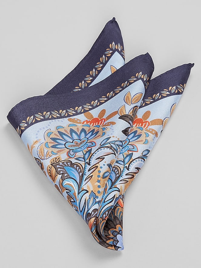 Joseph Abboud Kaleidoscope Medallion Pocket Square
