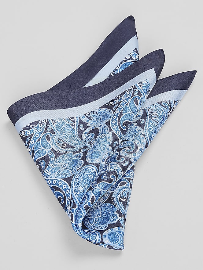 Joseph Abboud Painterly Paisley Pocket Square