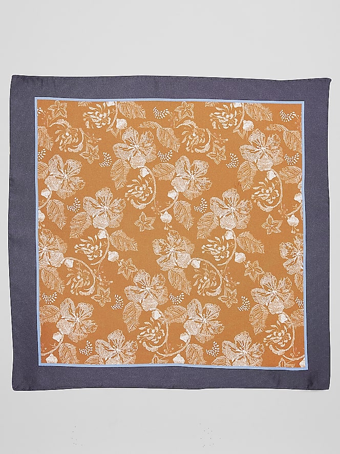 Joseph Abboud Abstract Floral Pocket Square