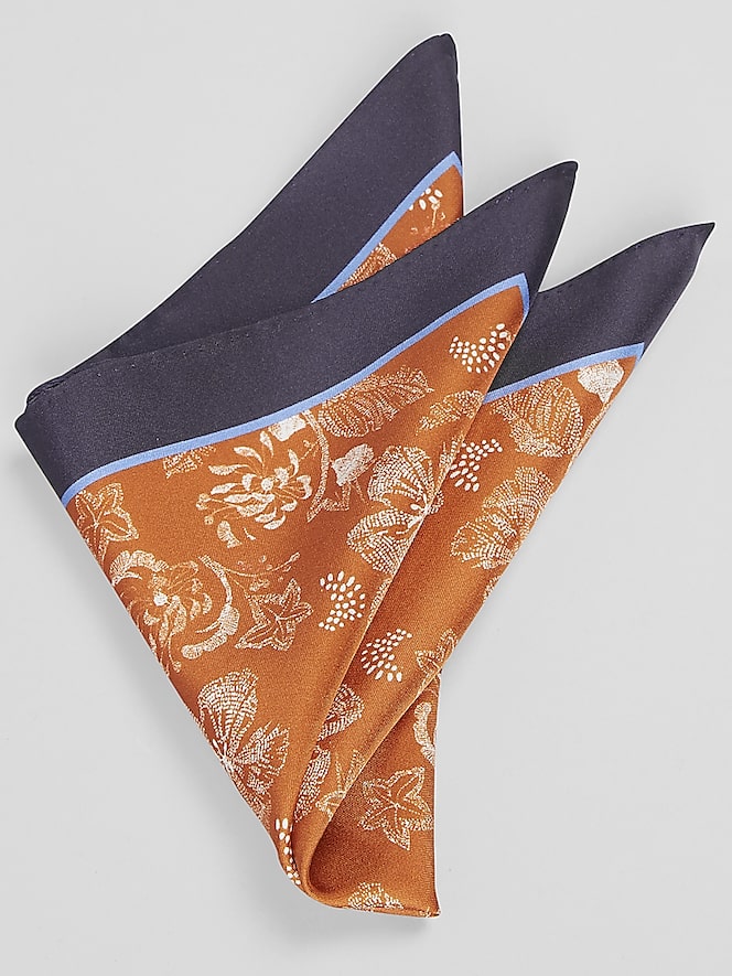 Joseph Abboud Abstract Floral Pocket Square