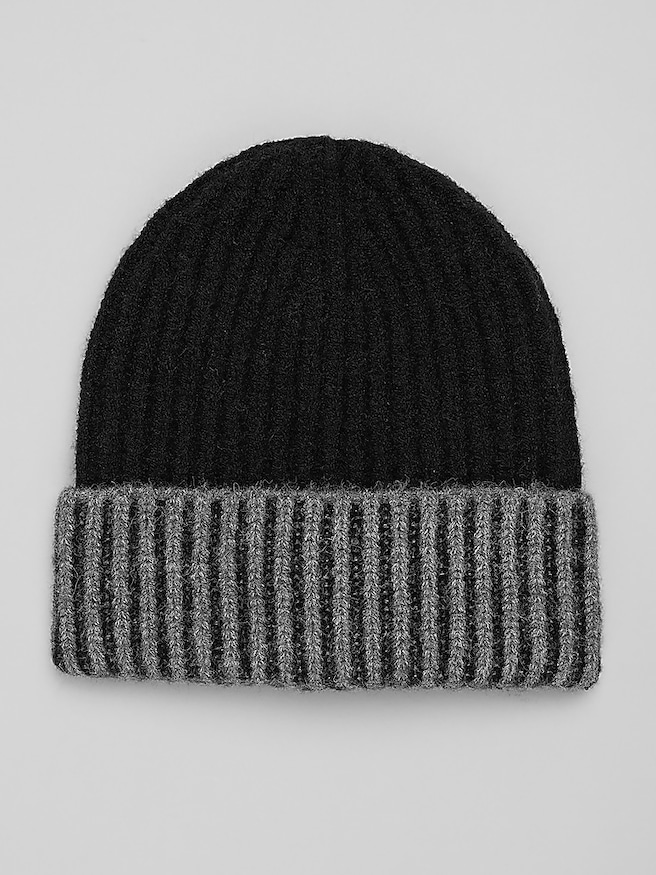 Joseph Abboud Knit Hat Black/Grey