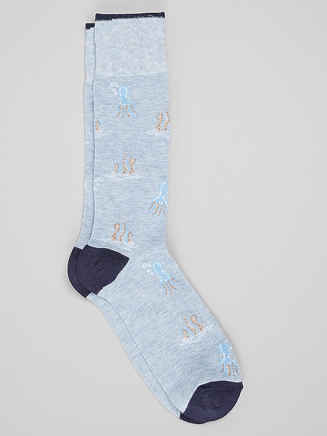 Men's Octopus Socks, 1- Pair
