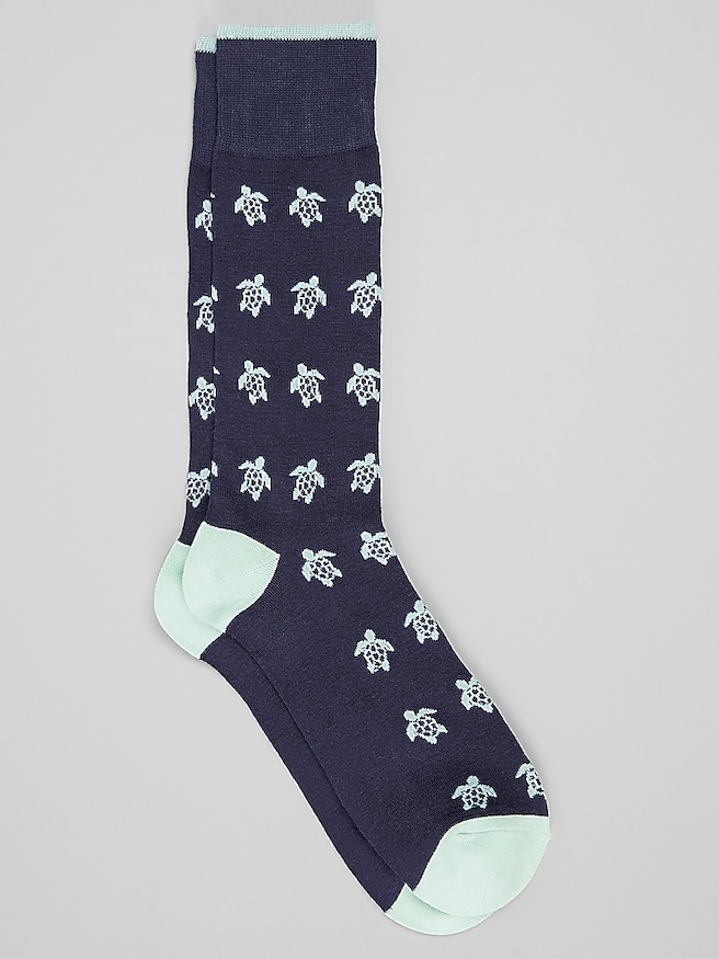 Men's Turtle Socks, 1-Pair