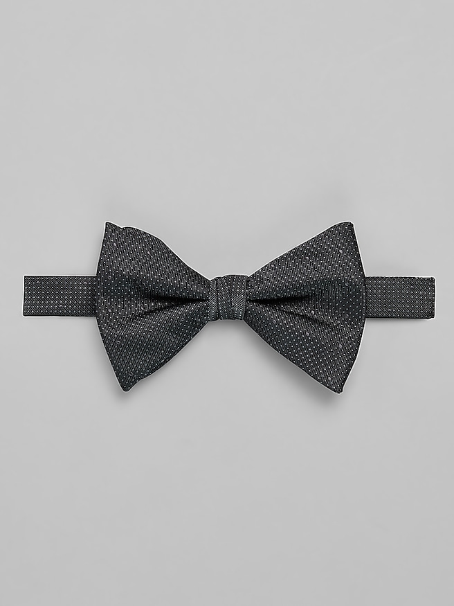 Calvin Klein Tonal Dot Pre-Tied Bow Tie Black