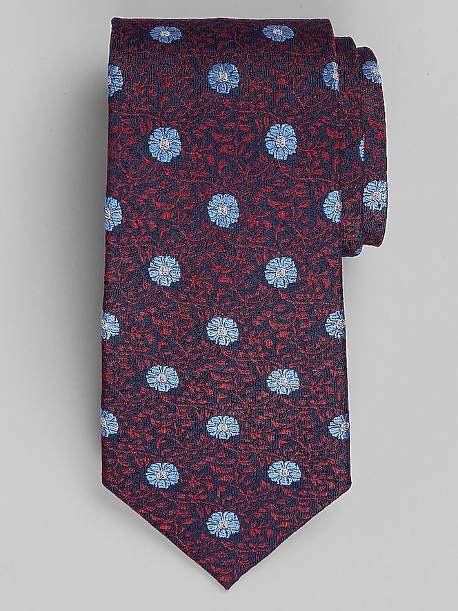 Joseph Abboud Narrow Vineyard Floral Tie