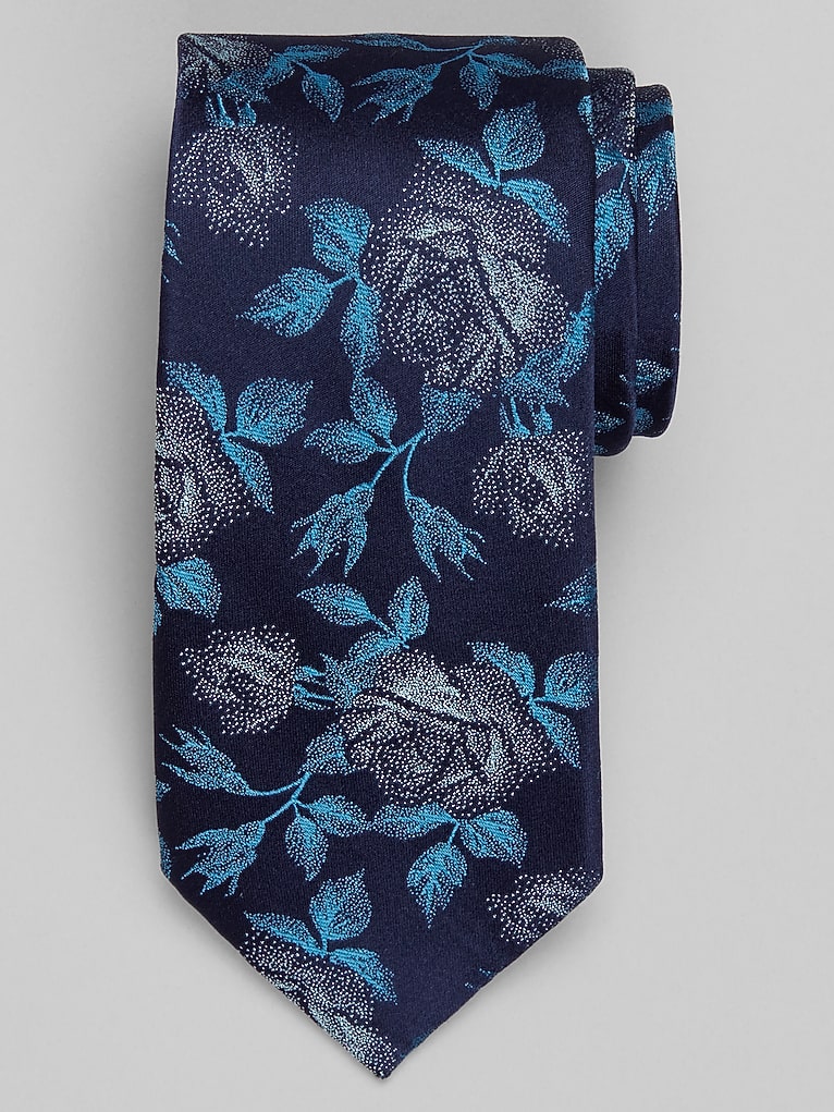 Joseph Abboud Pin Dot Floral Tie