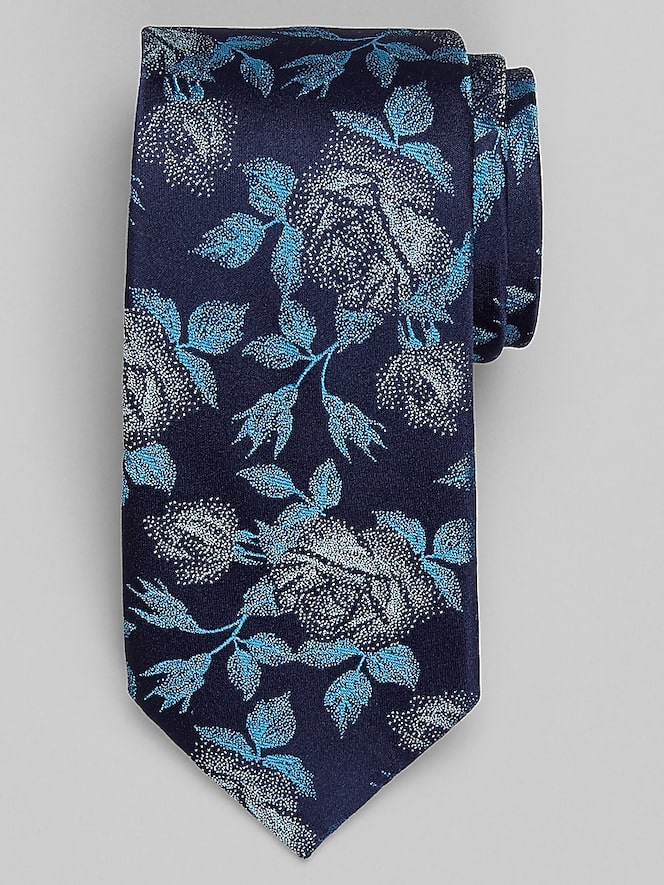 Joseph Abboud Pin Dot Floral Tie