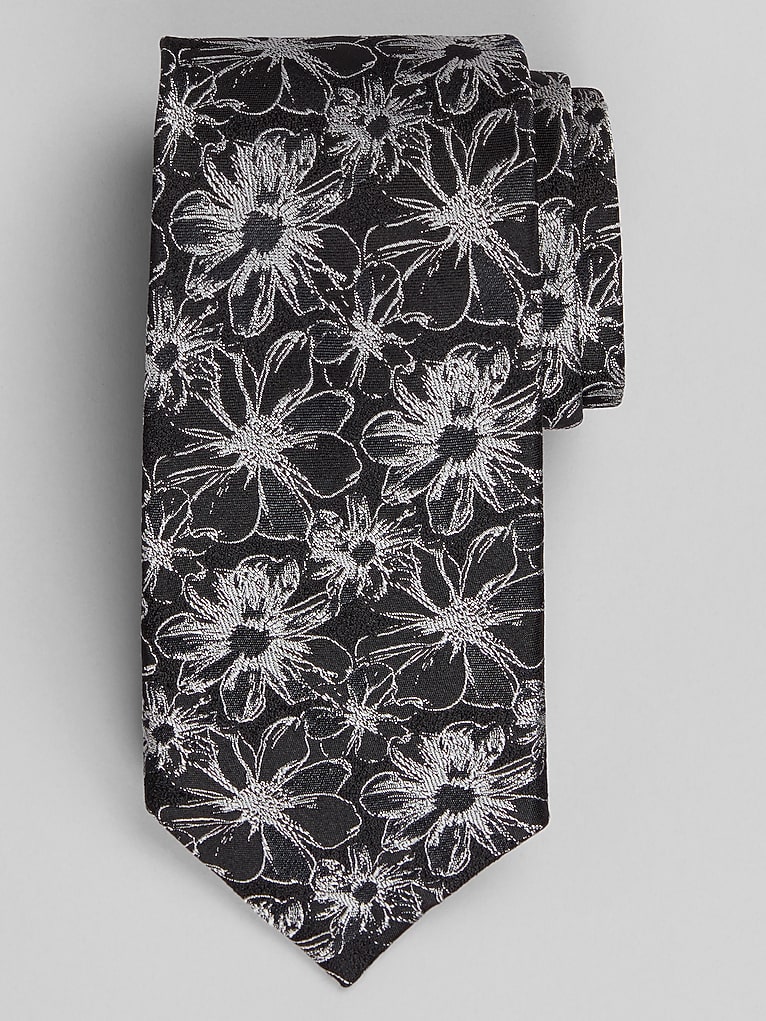 Joseph Abboud Floral Silhouette Tie