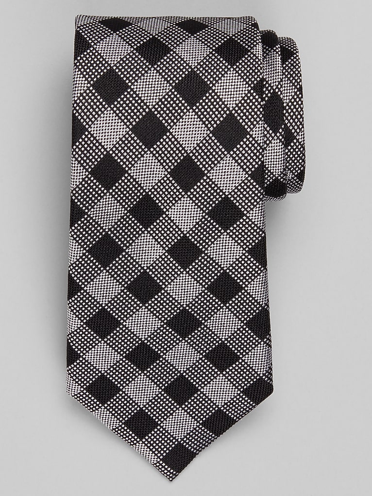 Joseph Abboud Checked Dot Tie