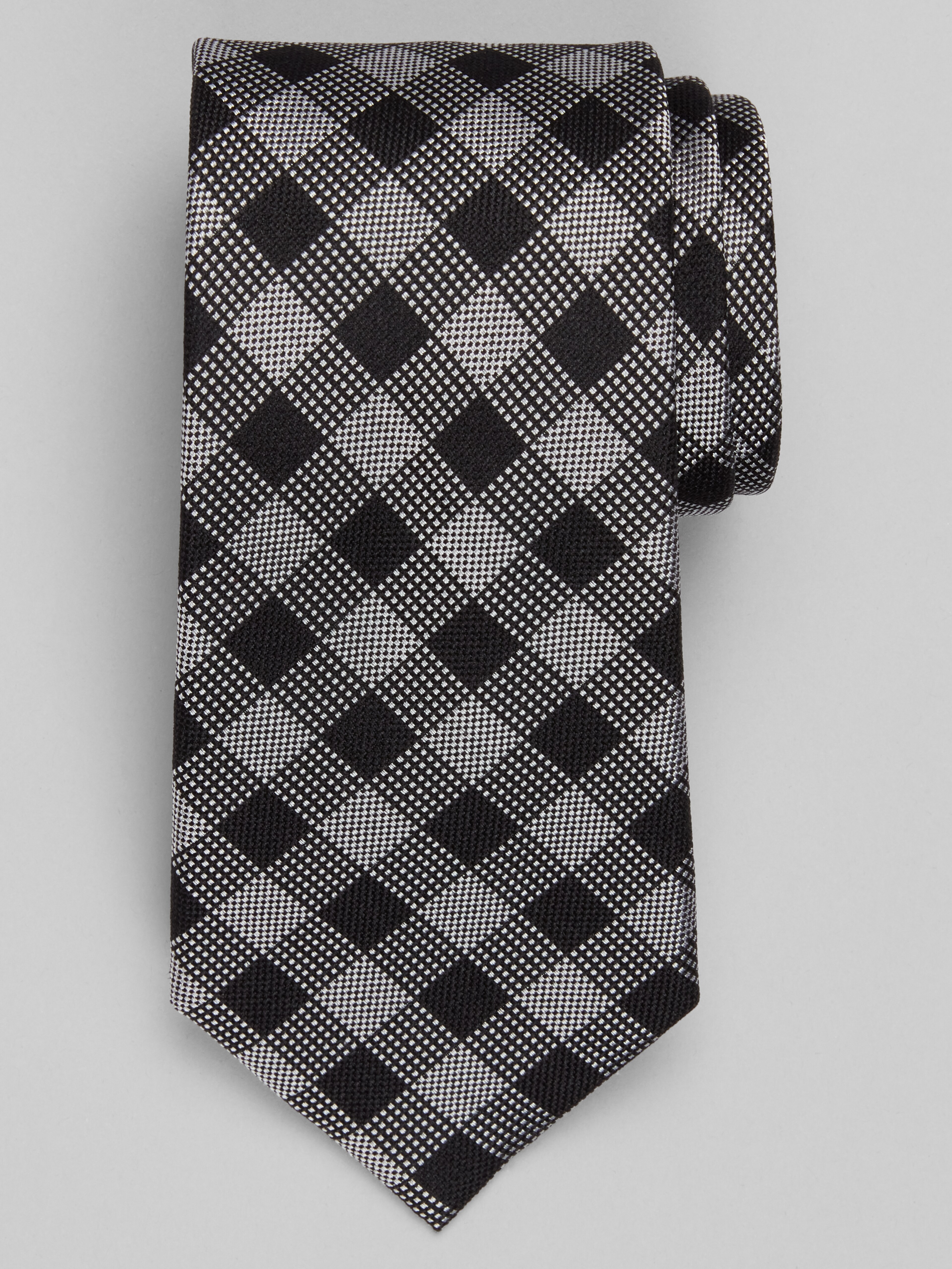 Checked Dot Tie