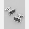 Pronto Uomo Dimensional Rectangle 2-Tone Cufflinks