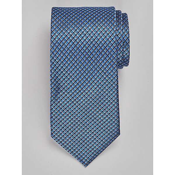 Joseph Abboud Big & Tall Men's Geo Tie Blue - Size: XLONG