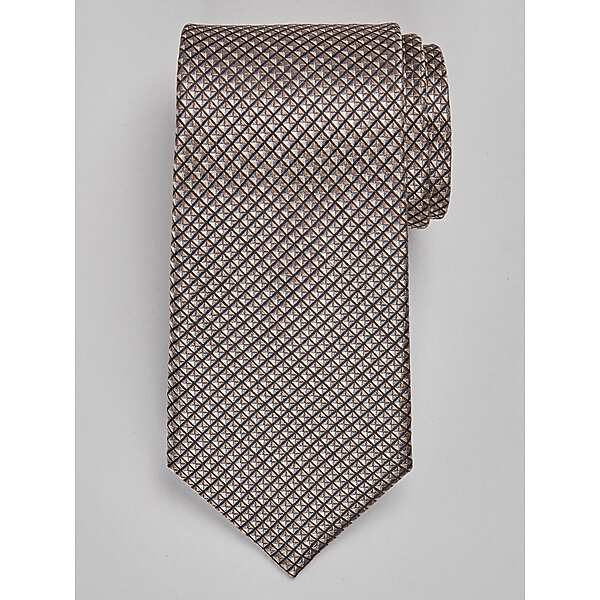Joseph Abboud Men's Geo Tie Taupe - Size: One Size