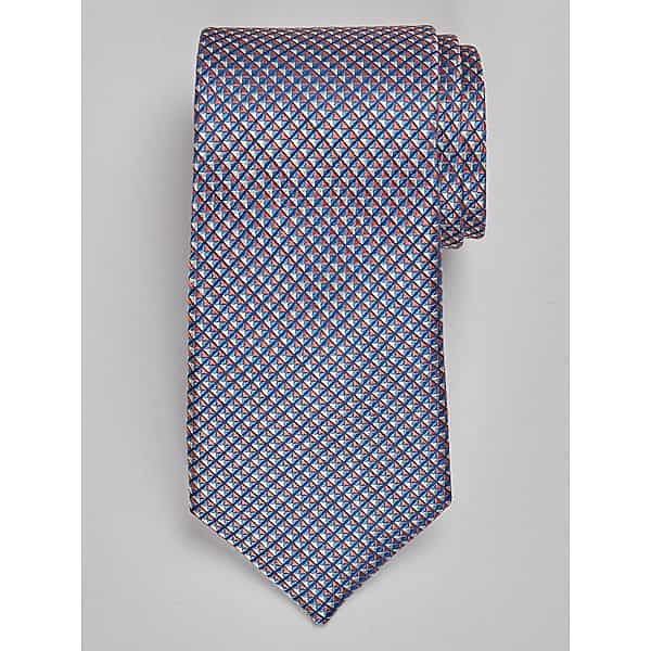 Joseph Abboud Men's Geo Tie Orange - Size: One Size