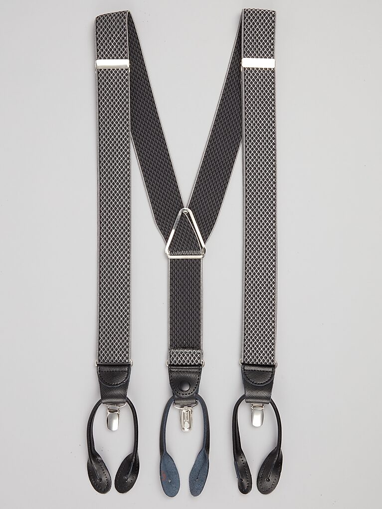 Pronto Uomo 35mm Geometric Convertible Suspenders