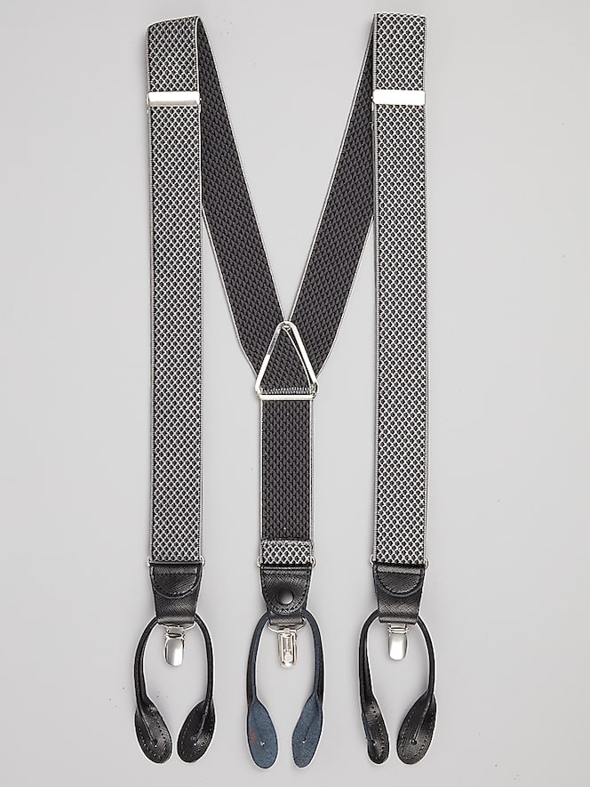 Pronto Uomo 35mm Geometric Convertible Suspenders