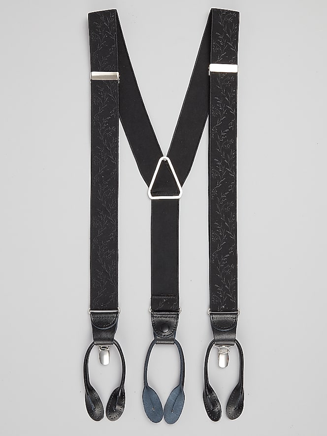 Pronto Uomo 35mm Floral Convertible Suspenders